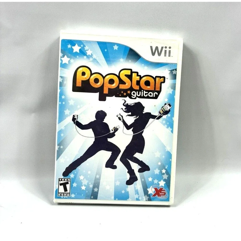 Nintendo Wii Popstar Guitar Video Game 2008 New Sealed